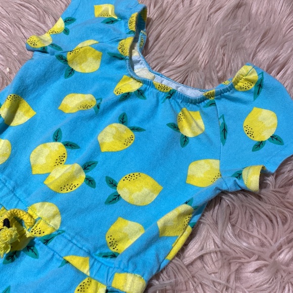 Girls Lemon Romper - Picture 3 of 5